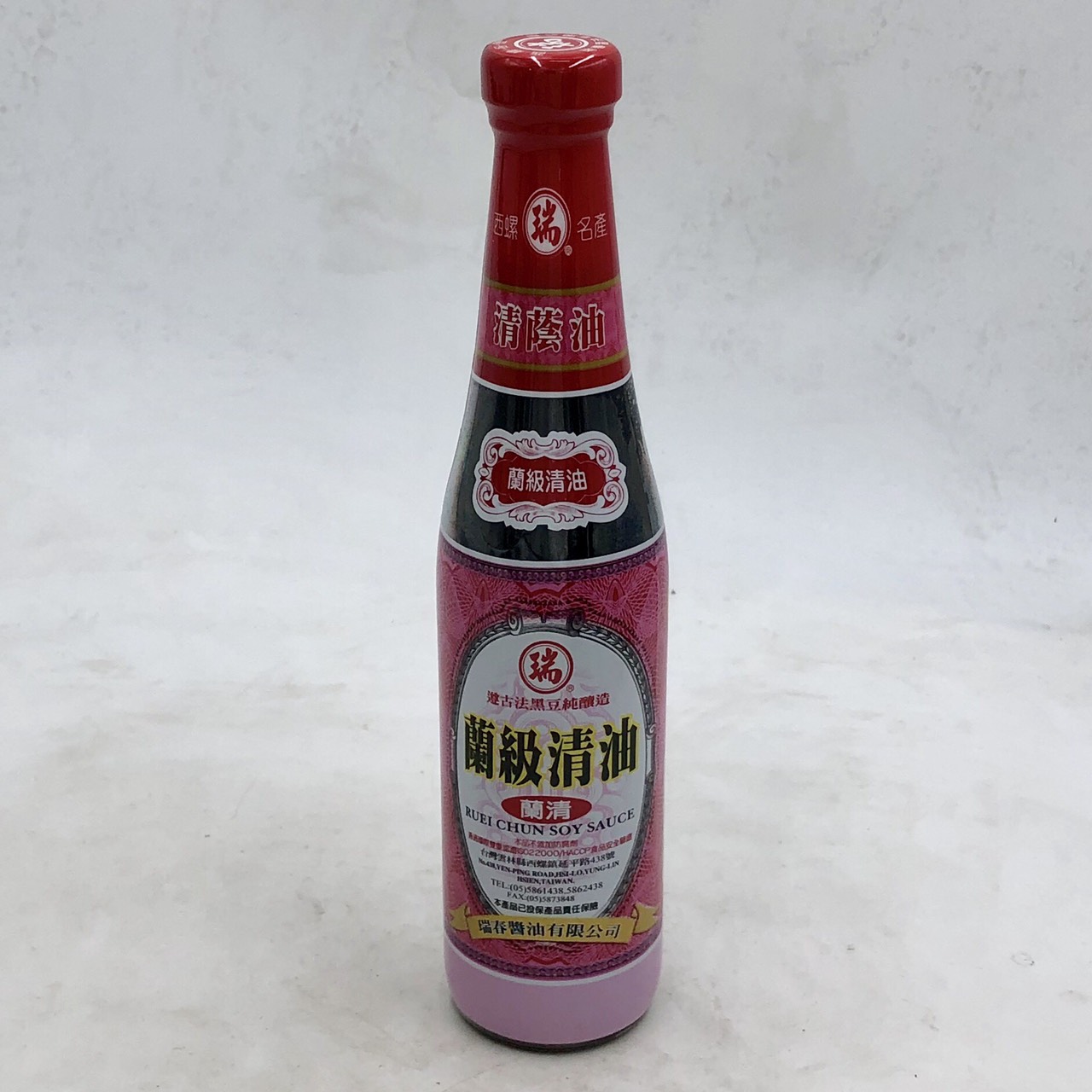 (瑞春醬油)蘭級清油420ml(全素)